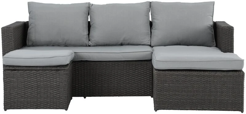 Veke Oakland Divaanisohva Ja Sohvapöytä Tummanharmaa 3 Veke Oakland Divaanisohva Ja Sohvapöytä Tummanharmaa - Image 3