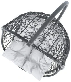 Veke Skagen Riippukeinu Ja Teline Musta, Vaaleanharmaa Pehmuste -Veke kauppa 11553