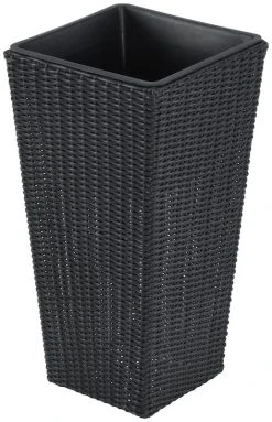 Veke Kartio Polyrottinki Kukkaruukku 70 Cm Musta