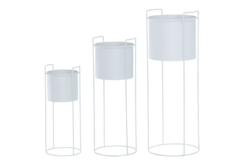 4Living Kukkateline Pyöreä Beige 3 Kpl Setti 1 4Living Kukkateline Pyöreä Beige 3 Kpl Setti