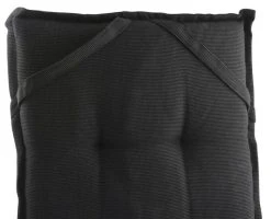 Outfit Bertram Korkea Tuolinpehmuste 123x44x5 Cm Musta