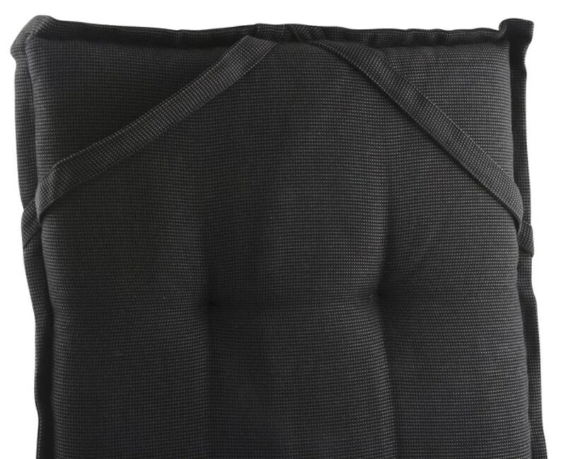 Outfit Bertram Korkea Tuolinpehmuste 123x44x5 Cm Musta 1 Outfit Bertram Korkea Tuolinpehmuste 123x44x5 Cm Musta