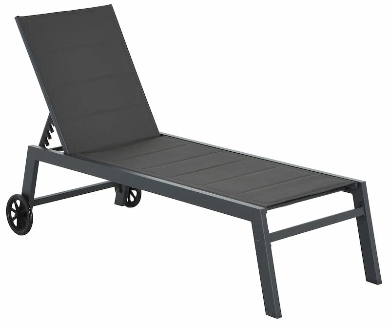 4Living Hilda Aurinkotuoli Tummanharmaa/musta 3 4Living Hilda Aurinkotuoli Tummanharmaa/musta - Image 3