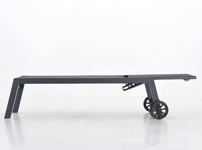 4Living Hilda Aurinkotuoli Tummanharmaa/musta 5 4Living Hilda Aurinkotuoli Tummanharmaa/musta - Image 5