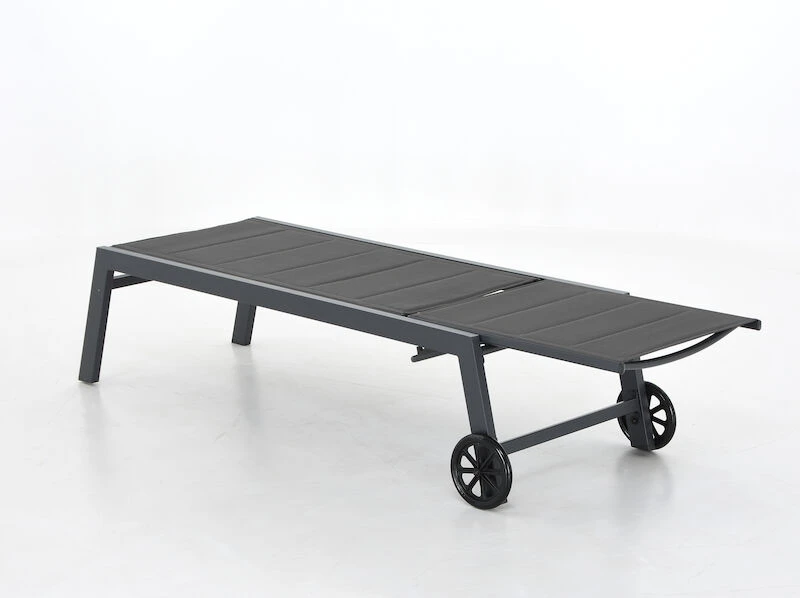 4Living Hilda Aurinkotuoli Tummanharmaa/musta 4 4Living Hilda Aurinkotuoli Tummanharmaa/musta - Image 4