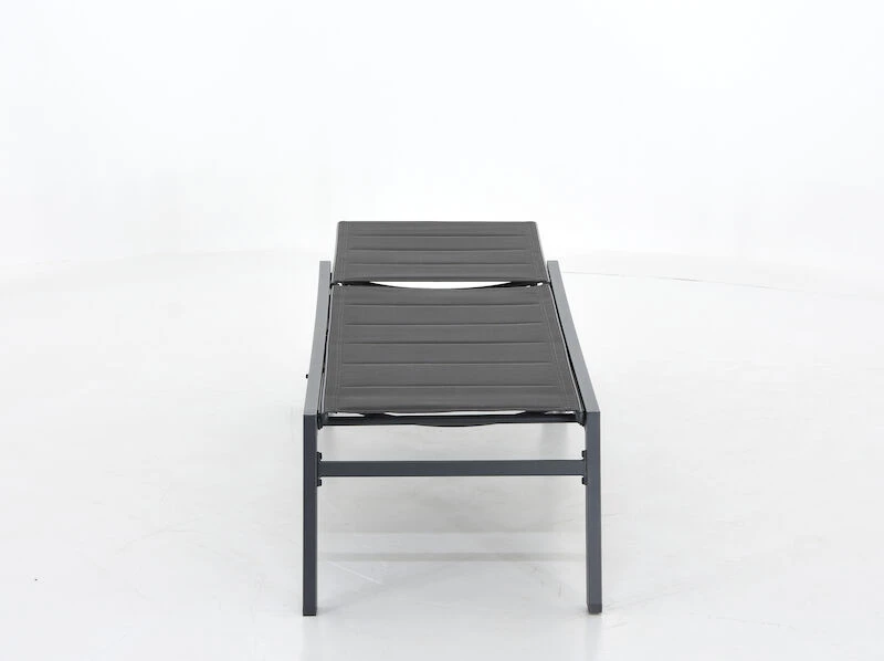 4Living Hilda Aurinkotuoli Tummanharmaa/musta 2 4Living Hilda Aurinkotuoli Tummanharmaa/musta - Image 2