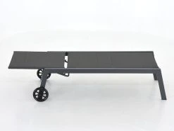 4Living Hilda Aurinkotuoli Tummanharmaa/musta