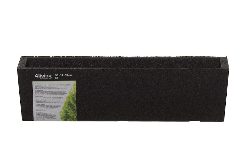 4Living Balcony Termoruukku 50x14x13 Cm Musta 2 4Living Balcony Termoruukku 50x14x13 Cm Musta - Image 2