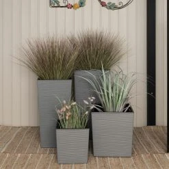 4Living Dluto ECO Korkea Ruukku 40x40x75,3 Cm Hiekka 7 4Living Dluto ECO Korkea Ruukku 40x40x75,3 Cm Hiekka -Veke kauppa 4living dluto ruukku korkea vaaleanharmaa3