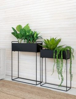 4living Kukkalaatikot Suorakaide 2 Kpl Valkoinen