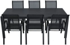 Veke Feel Textline 6-hengen Ruokailuryhmä Musta