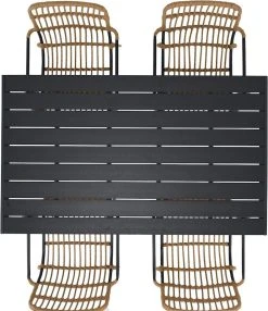 Veke Noah-Oldie 4-hengen Ruokailuryhmä Luonnonväri/musta 10 Veke Noah-Oldie 4-hengen Ruokailuryhmä Luonnonväri/musta -Veke kauppa 629017 60531