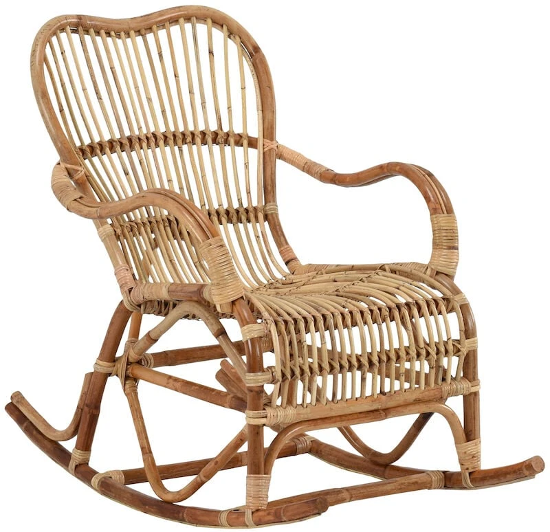 Veke Korte Rottinkikeinutuoli Luonnonväri 2 Veke Korte Rottinkikeinutuoli Luonnonväri - Image 2