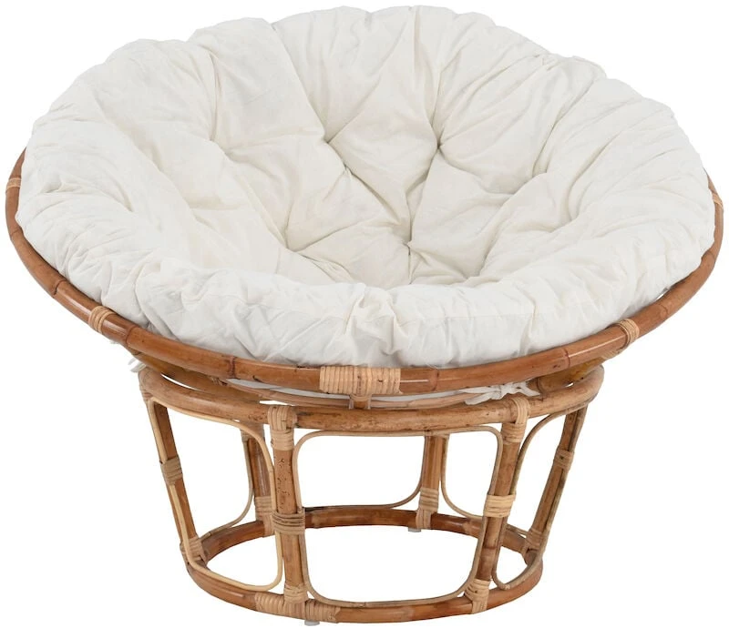 Veke Pesä Korituoli Luonnonväri Rottinki, L.valkoinen Pehmuste 6 Veke Pesä Korituoli Luonnonväri Rottinki, L.valkoinen Pehmuste - Image 6