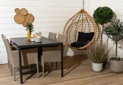 Veke House Nordic Asta 4-hengen Ruokailuryhmä Musta/luonnonväri -Veke kauppa Asta 4 hengen ruokailuryhma web 4