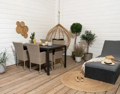 Veke House Nordic Asta 4-hengen Ruokailuryhmä Musta/luonnonväri -Veke kauppa Asta 4 hengen ruokailuryhma web 7