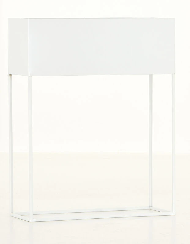 Veke Pihka Kukkateline Valkoinen Metalli 6 Veke Pihka Kukkateline Valkoinen Metalli - Image 6