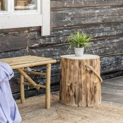 Ecofurn Pölkky Jakkara 45 Cm, Ø35-45 Cm -Veke kauppa Ecofurn polkky pyorea jakkara 45cm 35 45