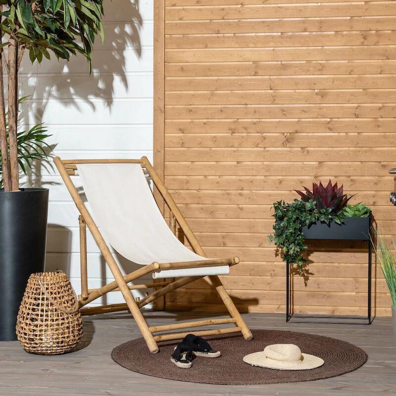 Veke Helle Aurinkotuoli Luonnonväri/luonnonvalkoinen 3 Veke Helle Aurinkotuoli Luonnonväri/luonnonvalkoinen - Image 3