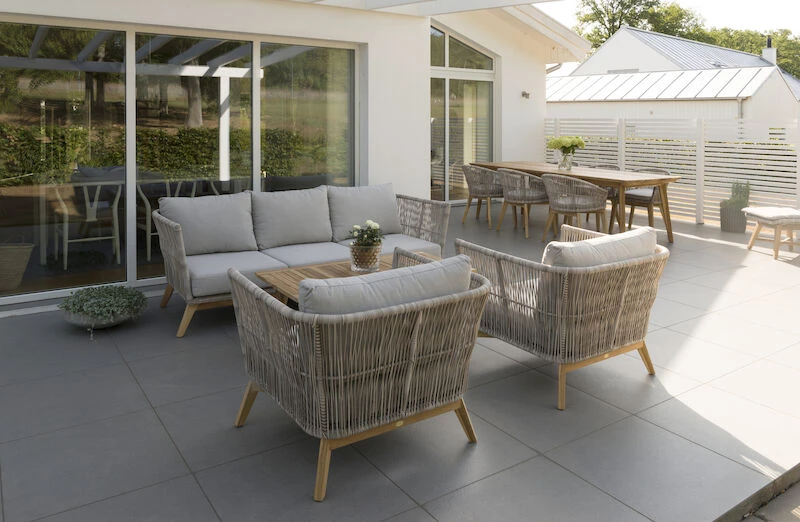 Hillerstorp Himmelsnäs 3-istuttava Sohva Beige Polyrottinki/tiikki 3 Hillerstorp Himmelsnäs 3-istuttava Sohva Beige Polyrottinki/tiikki - Image 3