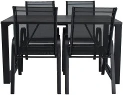 Veke Honka-Feel 4-hengen Ruokailuryhmä Musta -Veke kauppa Honka feel ruookailuryhma 4 hengen musta 1