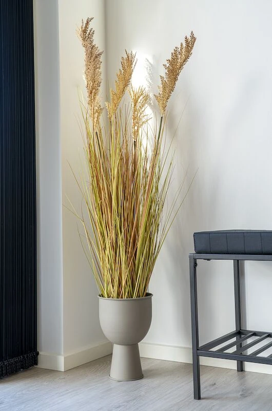 House Nordic Amalfi Kukkaruukku Ø19 Cm Beige Harmaa 2 House Nordic Amalfi Kukkaruukku Ø19 Cm Beige Harmaa - Image 2