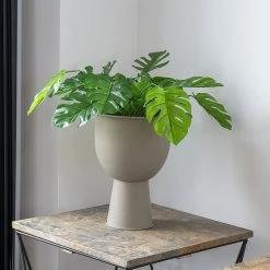 House Nordic Amalfi Kukkaruukku Ø19 Cm Beige Harmaa