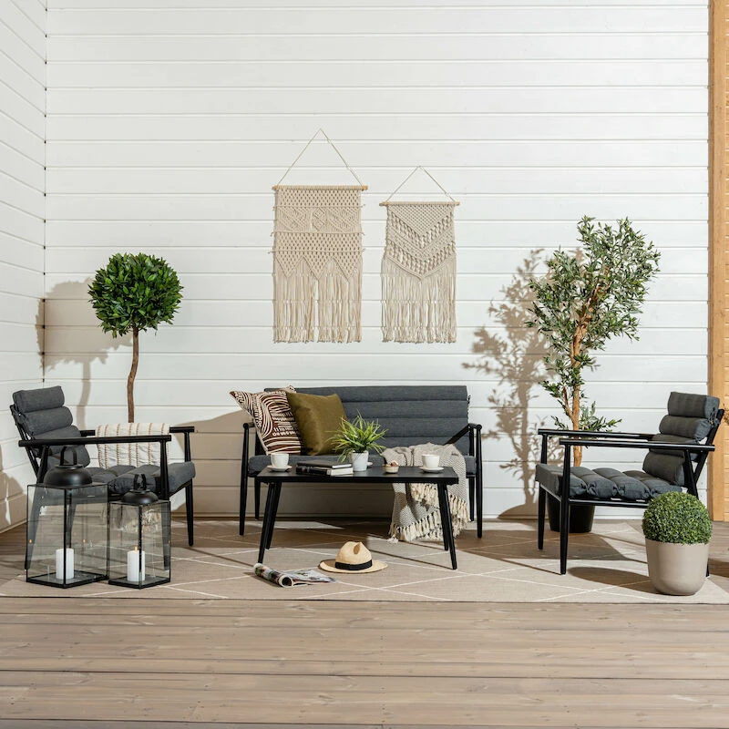 Veke Kaino Sohvaryhmä Musta/tummanharmaa 3 Veke Kaino Sohvaryhmä Musta/tummanharmaa - Image 3