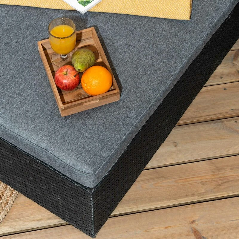 Veke Kalla Aurinkotuoli Musta/harmaa 4 Veke Kalla Aurinkotuoli Musta/harmaa - Image 4