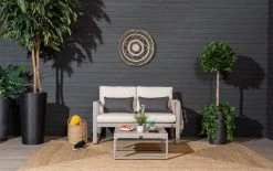 Veke Kallas 2-istuttava Sohva Greige, Hiekka Pehmusteet