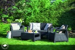 Keter Corfu Sohvaryhmä, Grafitin Harmaa 6 Keter Corfu Sohvaryhmä, Grafitin Harmaa -Veke kauppa Keter corfy sohvaryhma grafiitti