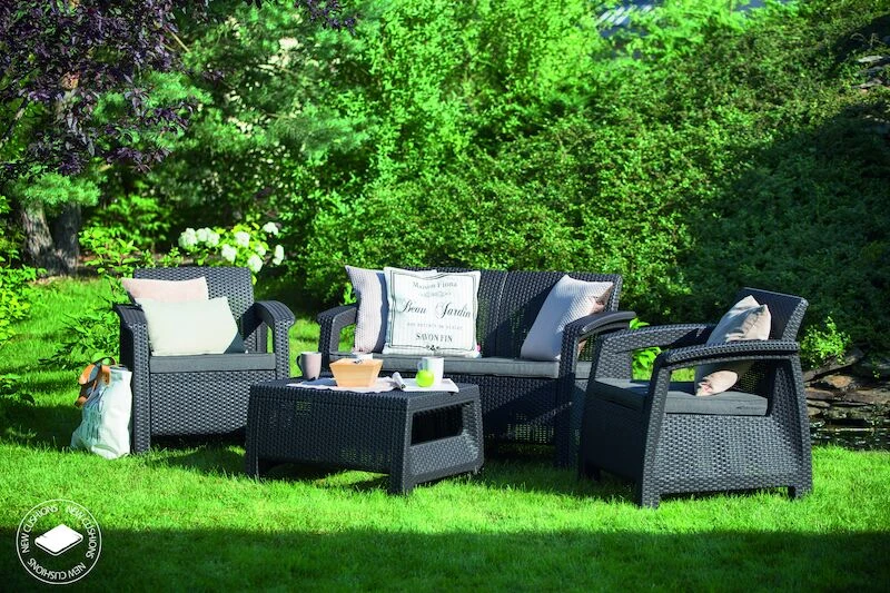 Keter Corfu Sohvaryhmä, Grafitin Harmaa 3 Keter Corfu Sohvaryhmä, Grafitin Harmaa - Image 3