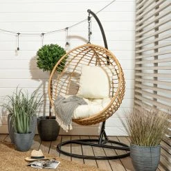 Veke Korsi Riipputuoli Luonnonväri/musta -Veke kauppa Korsi riippukeinu miljoossa 2