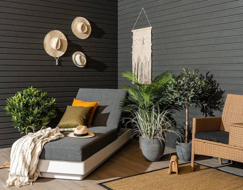 Veke Lähde Aurinkosänky Valkoinen/harmaa 2 Veke Lähde Aurinkosänky Valkoinen/harmaa - Image 2