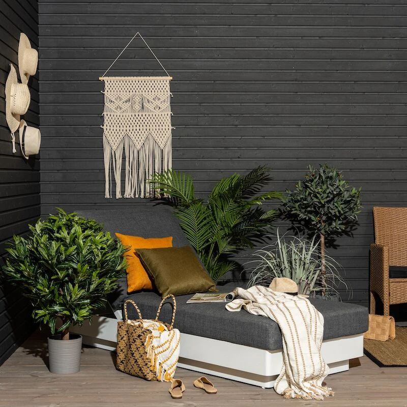 Veke Lähde Aurinkosänky Valkoinen/harmaa 5 Veke Lähde Aurinkosänky Valkoinen/harmaa - Image 5