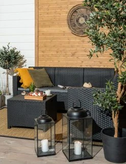 Veke Lupiini Kulmasohva Ja Sohvapöytä Grafiitti