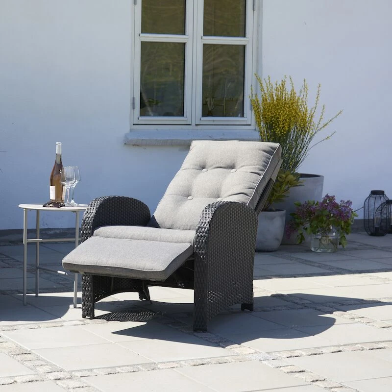 Outfit Säädettävä Puutarhatuoli Musta/harmaa 1 Outfit Säädettävä Puutarhatuoli Musta/harmaa