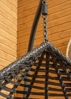 Veke Pisara Riippukeinu Jalustalla Harmaa Polyrottinki/teräs -Veke kauppa Pisara riippukeinu miljoossa web pete 7