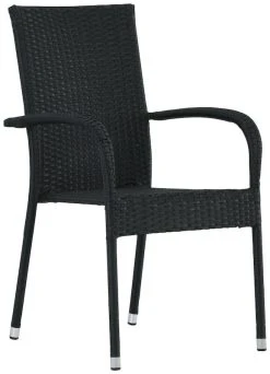 Veke Puro Puutarhatuoli Musta Polyrottinki/teräs -Veke kauppa Puro20puutarhatuoli 5