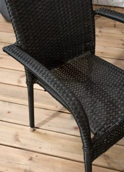 Veke Puro Puutarhatuoli Musta Polyrottinki/teräs