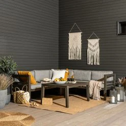 Reimann Laituri Moduulikulmasohva Musta/harmaa