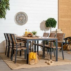 Veke Saari Aintwood 6-hengen Ruokailuryhmä Ruskea/musta -Veke kauppa Saari 6 hengen ruokailuryhma miljoossa web 28