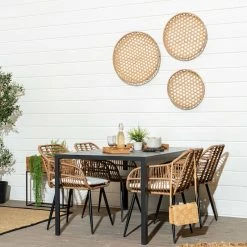 4living Country Kukkalaatikot Suorakaide 2 Kpl Musta/puu