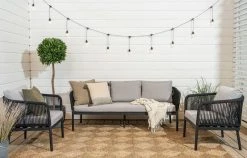 Veke Tuohi Nojatuoli Musta/harmaa