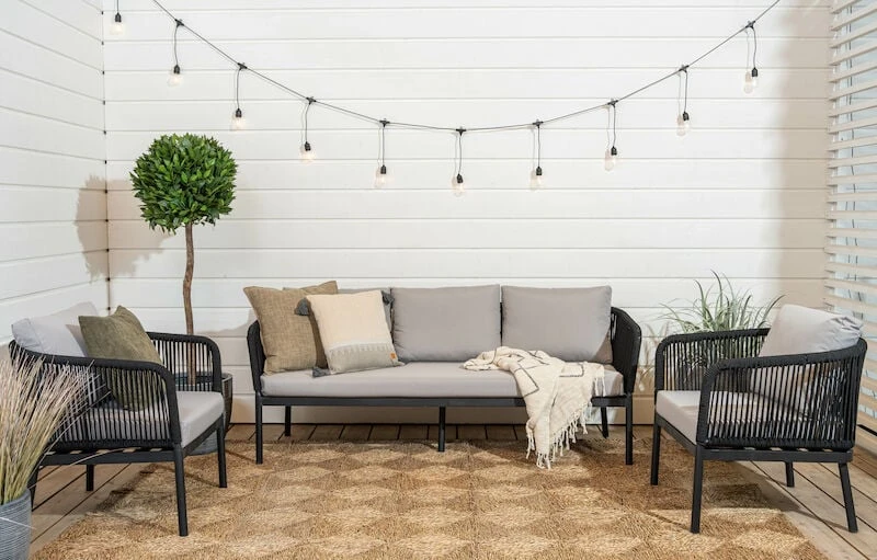 Veke Tuohi Nojatuoli Musta/harmaa 1 Veke Tuohi Nojatuoli Musta/harmaa