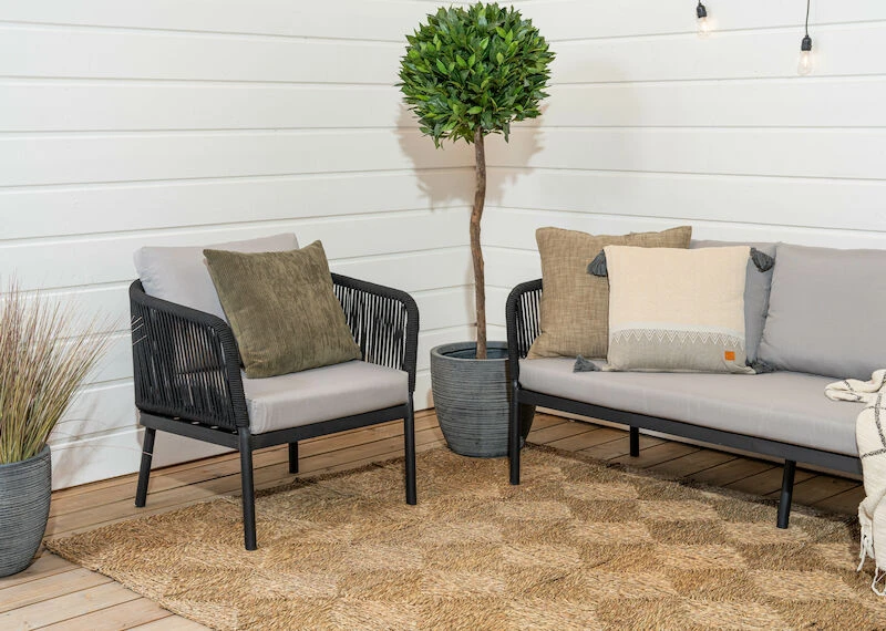 Veke Tuohi Nojatuoli Musta/harmaa 2 Veke Tuohi Nojatuoli Musta/harmaa - Image 2