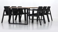 Veke Honka-Kalho 6-hengen Ruokailuryhmä Antiikkipetsattu-musta/musta -Veke kauppa Veke Honka Pasila x Veke 6 hengen ruokailuryhma antiikkipetsattu musta musta 3 0