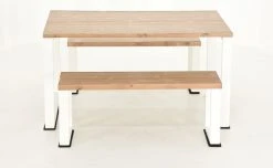 Veke Honka 4-hengen Ruokailuryhmä Antiikkipetsattu/valkoinen Metallijaloilla 10 Veke Honka 4-hengen Ruokailuryhmä Antiikkipetsattu/valkoinen Metallijaloilla -Veke kauppa Veke Honka ruokailuryhma 4 hengen antiikkipetsattu valkoinen metallijaloilla 0 1