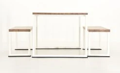 Veke Honka 4-hengen Ruokailuryhmä Antiikkipetsattu/valkoinen Metallijaloilla 9 Veke Honka 4-hengen Ruokailuryhmä Antiikkipetsattu/valkoinen Metallijaloilla -Veke kauppa Veke Honka ruokailuryhma 4 hengen antiikkipetsattu valkoinen metallijaloilla 4 0