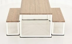 Veke Honka 4-hengen Ruokailuryhmä Antiikkipetsattu/valkoinen Metallijaloilla 11 Veke Honka 4-hengen Ruokailuryhmä Antiikkipetsattu/valkoinen Metallijaloilla -Veke kauppa Veke Honka ruokailuryhma 4 hengen antiikkipetsattu valkoinen metallijaloilla 4 2